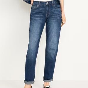 Old Navy Mid-Rise Wow Boyfriend Jeans Womens 6 Tall